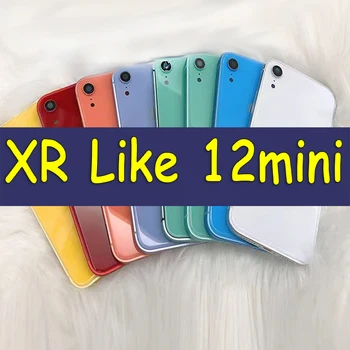 Настройка за корпуса на iPhone XR, като 12 мини-стъклен корпус с Квадратно шаси за iPhone XR, като телефон, 12-та серия, Корпус с плоски ръбове
