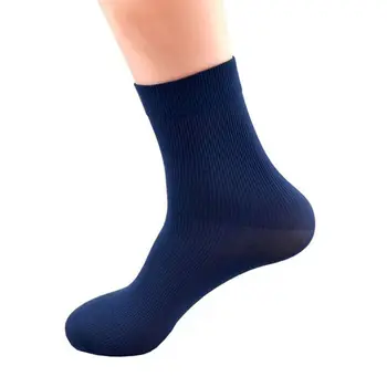 Висококачествени Ежедневни мъжки Бизнес чорапи за мъже Тънки еластични обикновена шарени копринени чорапи Meias Мъжки