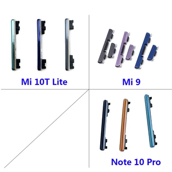 10 бр./Лот Включване и Изключване на Звука Страничният Бутон Ключ Гъвкав Кабел, Резервни Части За Xiaomi Redmi Mi 9 Mi 9 Mi 10T Lite / Забележка 10 Pro