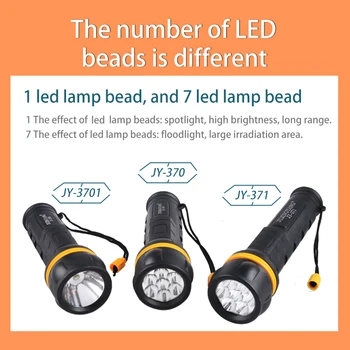 Висококачествен ABS-фенерче led фенерче водоустойчива преносим авариен лампа с помощта на батерия 2*AAA