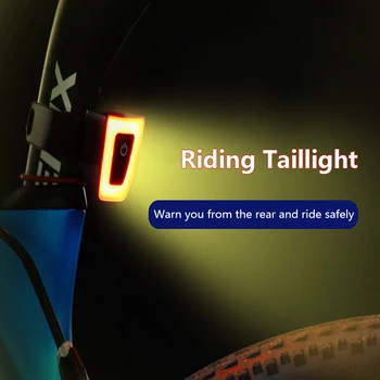 Мини-Байк Задна Светлина Водоустойчив USB Акумулаторна Каска Задна Светлина Светлина За колоездене шлем LED Лампа за нощно каране