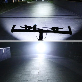 INBIKE 1000 Лумена Велосипеден Фенер Ултра-Ярък Ultralight Велосипеден Предни LED Фенерче USB Лампа Акумулаторна Фенерче Батерия 18650