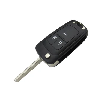 OkeyTech 2/3/4/5 Бутон Flip Сгъваем Ключ от колата Калъф за Носене Подмяна на Ключодържател HU100 Нож за Chevrolet Cruze Epica Lova Camaro