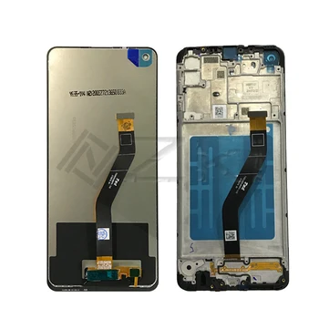 Amoled на Samsung Galaxy А21 A215 Дисплей sm a215w LCD дисплей за Смяна на сензорен екран A215u С Рамка Дигитайзер Инструмент за Ремонт Монтаж