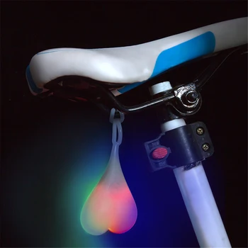 Колоездене Топки Опашката Силикон Светлина Творчески Мотор Водоустойчив Нощен Незаменим LED Червени Сигнални Светлини на Облегалката на Седалката на Велосипеда Лампа за яйца