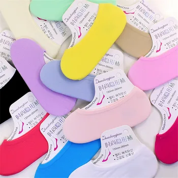 10 Двойки/опаковане. Обикновена чорапи Къси Модни Невидими чорапи Къси Невидими чехли Плитък устата Без показване на Чорапи с ниско деколте на щиколотке