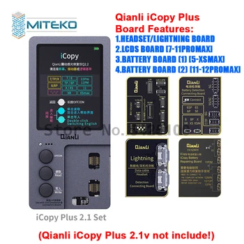 Qianli iCopy 2,0 Plus LCD екран Оригиналния Цвят/Вярно Тон/Вирбратор/Батерия/Слушалки/Светкавица за Таксите, программатора за ремонт на iPhone