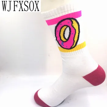 WJFXSOX Унисекс странни понички бъдещето вълнени дълги памучни чорапи модерен хип-хоп памучни скейтбордове с фиксирана предаването мъжки Ежедневни дамски чорапи meias