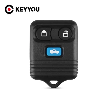 KEYYOU 3 Бутона на Предавателя Ключодържател без ключ Калъф за Ключове на Калъф За Ford Transit