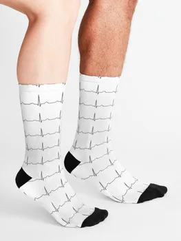 Правилният Комплекса Qrs На Екг Екг Екипажа Мъжки Чорапи До Коляното И Глезена Жена Най-Добрите Черни
