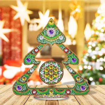 Кристален Коледно дърво диамантена живопис направи си САМ Коледен подарък, декорация на дома, триизмерни декорации