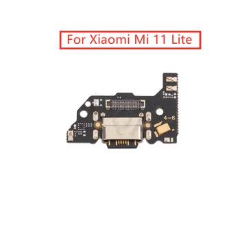 За Xiaomi Mi 11 Lite USB Конектор Зарядното Устройство Гъвкав Кабел USB зарядно устройство ще захранване на Зарядно устройство Печатна платка Гъвкав Кабел Аудио Жак резервни Части за ремонт на