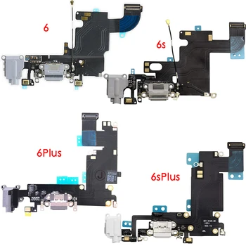 Кабел за зареждане USB Порт Докинг станция Гъвкав Кабел с микрофон и Сигнална антена Замяна за iPhone 6 6 Plus 6s 6s Плюс 7 7 Плюс 8 8 Плюс
