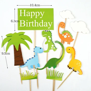 Сафари в Джунглата на Динозаврите Парти Еднократна Маса Бебета честит Рожден Ден на Динозавър Парти в Юрском света Рев на Децата на Един 1-ви Рожден Ден на Плажа
