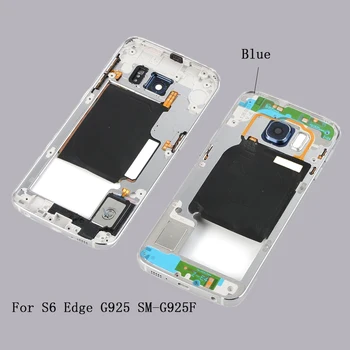 Средната рамка за Samsung Galaxy S6 Edge G925 SM-G925F Метална с вашата сим-карта