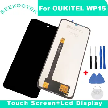 Нов Оригинален LCD дисплей OUKITEL WP15+Дигитайзер с докосване на екрана В Събирането на LCD дисплей+Тъч Дигитайзер за 6,5-инчов смартфон Oukitel WP15