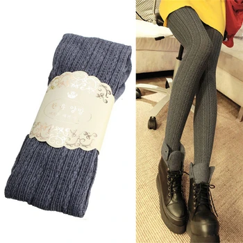 Тенденцията женски женски възли стегнати высокоэластичные супер тънки дамски дебели чорапогащи Зимни топли тесни чорапогащи 4 Цвята