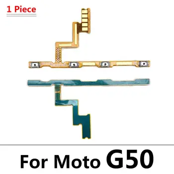 Включване и Изключване на Захранване Клавиш Странични Бутони за Регулиране на силата на звука Гъвкав Кабел За Motorola Moto E6 E7 G9 Plus Play Z4 G Power One Zoom Action на Hyper G Стил G50