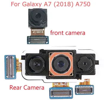 Задната част на Задната Голяма Основната Камера Модул Гъвкав Кабел За Samsung Galaxy A7 2018 A750 A750F Малка Предна Камера Гъвкав Кабел