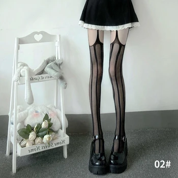 Секси чорапогащник на подтяжках Женски костюм в японски стил Лолита 