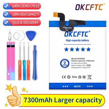 Батерия OKCFTC 7300 mah За мобилен телефон Blackview BV9000/ BV9000 Pro На склад На най-Новата Производствена Висококачествена Батерия